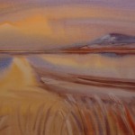 Landscape with reeds/ Landskap met riete. 56x48. Framed SOLD